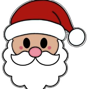 Emporte-pièce de Noël – Tête de Père Noël